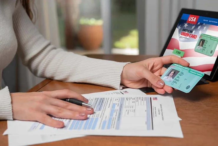 american green card application