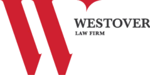 westover law firm black text logo
