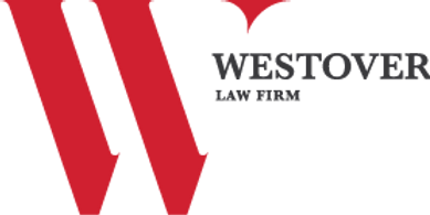 westover law firm black text logo