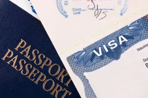 close up photo of a us passport