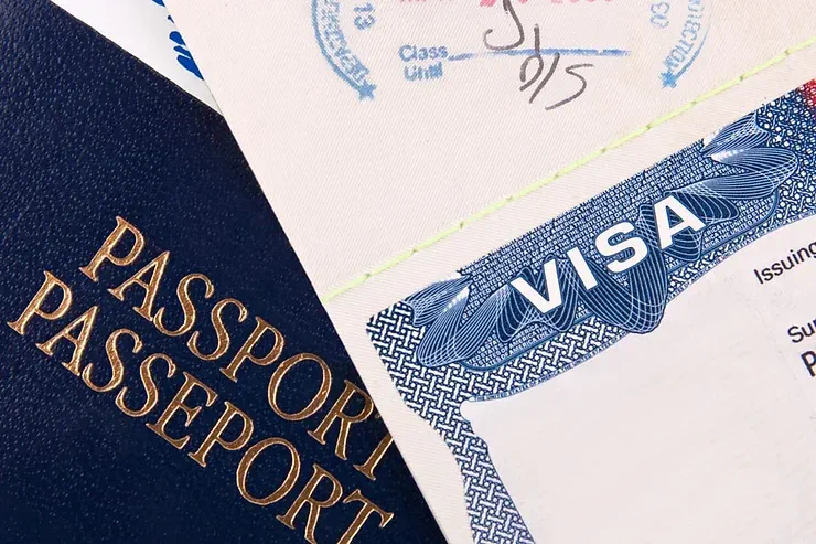 close up photo of a us passport