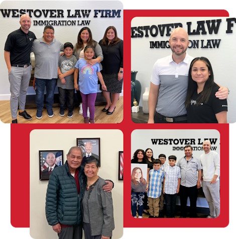 westover law firm team with satisfied clients